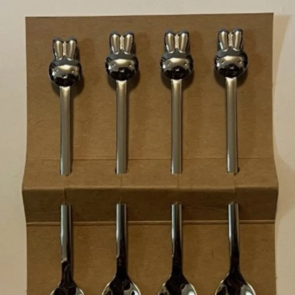 NEW NINJTJE MIFFY Set of 4 Teaspoons - Stainless Steel